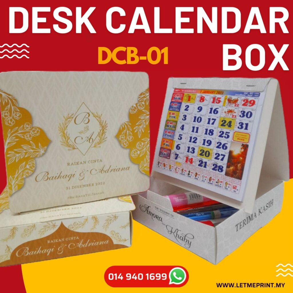 Desk Calendar Box Album 1 Online Packaging Printing Solution