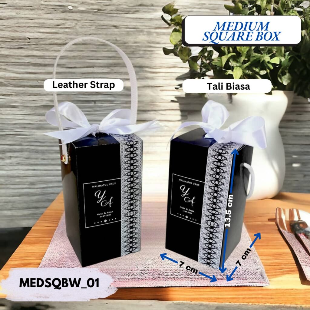 MEDIUM SQUARE BOX (BW) - Online Packaging Printing Solution